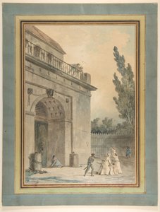 Visitors Leaving a Prison by Hubert Robert