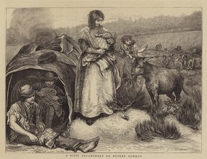 A Gipsy Encampment on Putney Common by Hubert von Herkomer