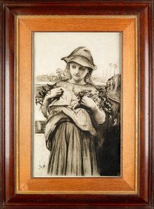 A Girl with Flowers