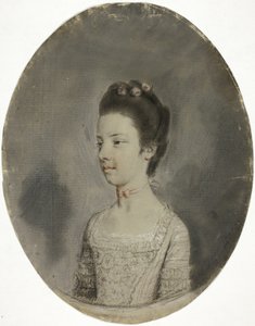 Portrait Bust of a Lady by Hugh Douglas Hamilton