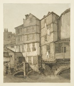 The Frome, Looking Upstream Towards Christmas Bridge, 1823 by Hugh ONeill
