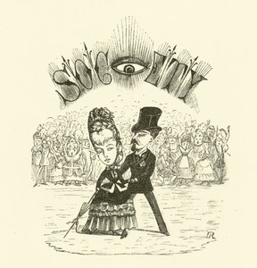 Society, with a large EYE by Hugh Rowley