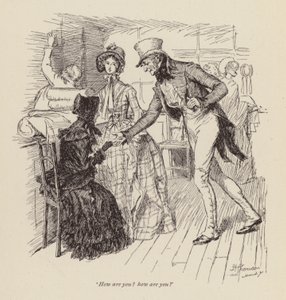 Illustration for Cranford by Mrs Gaskell by Hugh Thomson