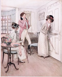 Miss Henrietta and Miss Fanny, Encouraged by This Sympathy, Draw Nearer the Door of the Interesting Bed Chamber