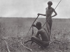 Africa: Shilluk warriors resting