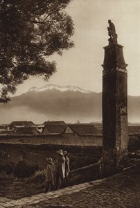 Mexico: Amecameca with Iztaccihuatl