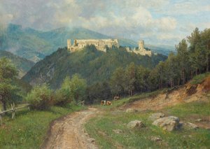 The Ruins of Starhemberg in the Piesting Valley by Hugo Darnaut