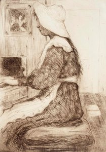 At the Piano by Hugo Simberg
