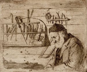 Father in His Workshop by Hugo Simberg