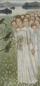 Folk Song Kansanlaulu, 1894 by Hugo Simberg