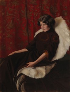 In the Rocking Chair, Anni Bremer by Hugo Simberg