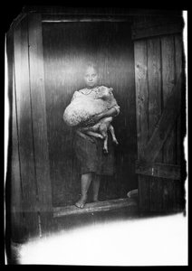 Shepherd Girl, Hilma Ylä-Outinen and Bunka by Hugo Simberg
