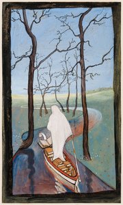 On the River of Life; The Stream of Life by Hugo Simberg