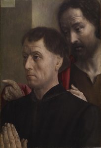 Portrait of a Man at Prayer with St. John the Baptist, c.1475