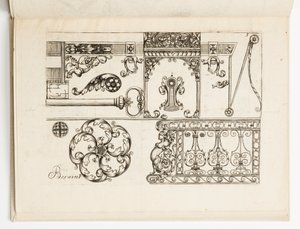 Plate 5, from Various Designs for Locksmiths by Hugues Brisville