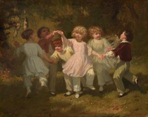 Children Playing in a Park, c.1860