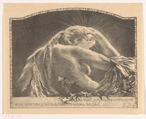 Depiction with Woman and Swallows by Huib Luns