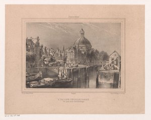 View of the Stromarkt, the Singel, and the Lutheran Church