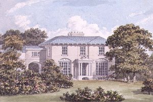 Design for the North Front of a House on Clapham Common for William Holme by Humphry Repton