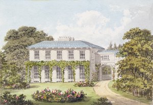 Design for the South Front of a House on Clapham Common for William Holme by Humphry Repton