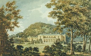 The South Front with East Front in Perspective, from the Red Book for Antony House