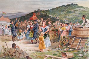 Festival Celebrating the Wine Harvest in Hungary
