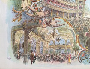 Interior views of the Somossy Orfeum in Budapest, late 19th century