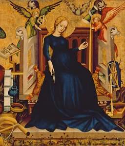 Maria Gravida, fragment of a panel from Németújvár, 1409