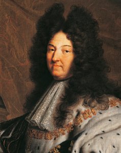 Portrait of Louis XIV of France, known as Louis the Great or the Sun King, painting by Hyancinthe Rigaud by Hyacinthe Francois Rigaud