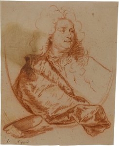 Portrait of the painter Charles de la Fosse (1636-1716) by Hyacinthe Rigaud