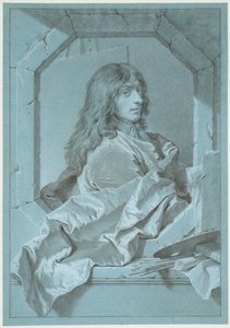 Portrait of the Painter Sébastien Bourdon by Hyacinthe Rigaud