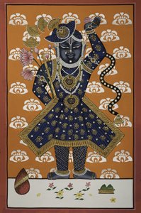 Divine Blue Krishna Child