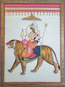 Goddess Durga on Tiger Mount