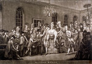 View of a crowded room in Bagnigge Wells, London by IR Smith