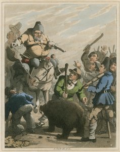 Illustration from Hudibras by Samuel Butler by I Clark