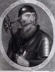 Portrait of King Robert I of Scotland engraved by E.Harding, 1 November 1797 by I Herbert