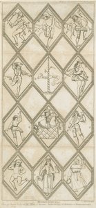 Betley Glass Window - Morris Dancers by I Jones