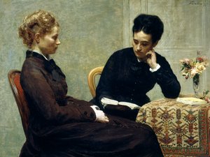 Reading by Ignace Henri Jean Fantin Latour