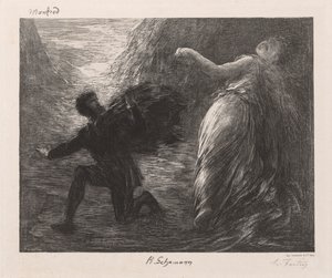 Manfred and Astarté, 1879 by Ignace Henri Jean Fantin Latour