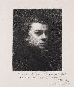 The Artist at 17 Years by Ignace Henri Jean Fantin Latour