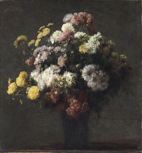 Vase with Chrysanthemums