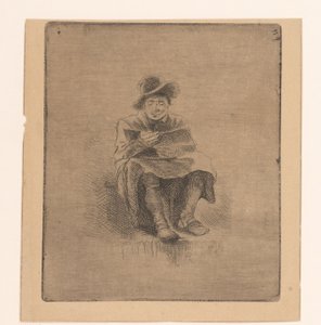 Reading Man by Ignace Joseph de Claussin (attributed to)