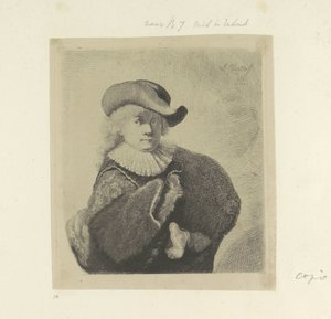 Self-Portrait with Hat with Soft Brim and Embroidered Coat by Ignace Joseph de Claussin