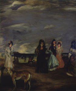 (Women with Mantillas and Dog in the Foreground) – 20th Century