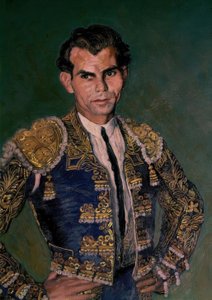 Domingo Ortega 1945 (detail) by Ignacio Zuloaga y Zabaleta