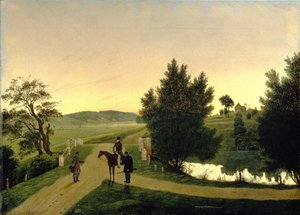 Landscape with Hunters by Ignati Stepanovich Shchedrovsky