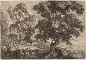 Landscape with Two Deer