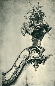 Design for a Pulpit, mid-late 18th century, 1943 by Ignatz Günther