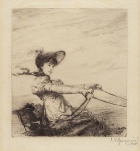 Untitled (Woman Driving Carriage)