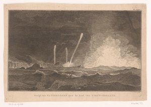 View of Waterspouts on the Coast of New Zealand by Ignaz Sebastian Klauber